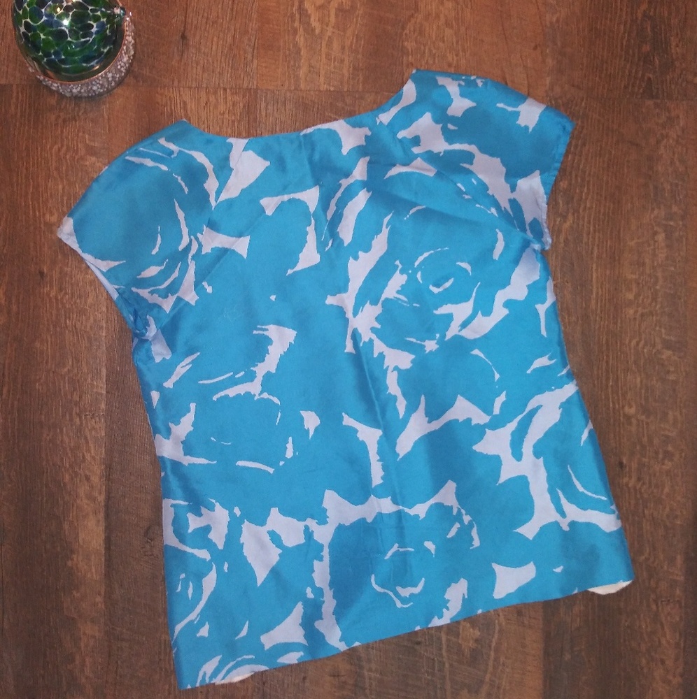 J. CREW 100% SILK STRUCTURED BLOUSE W/ POCKETS - Picture 8 of 8